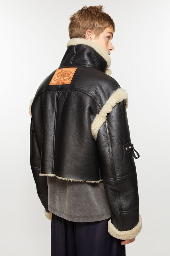 Acne Studios Jacke aus Shearling mit Schnalle Cyber Monday