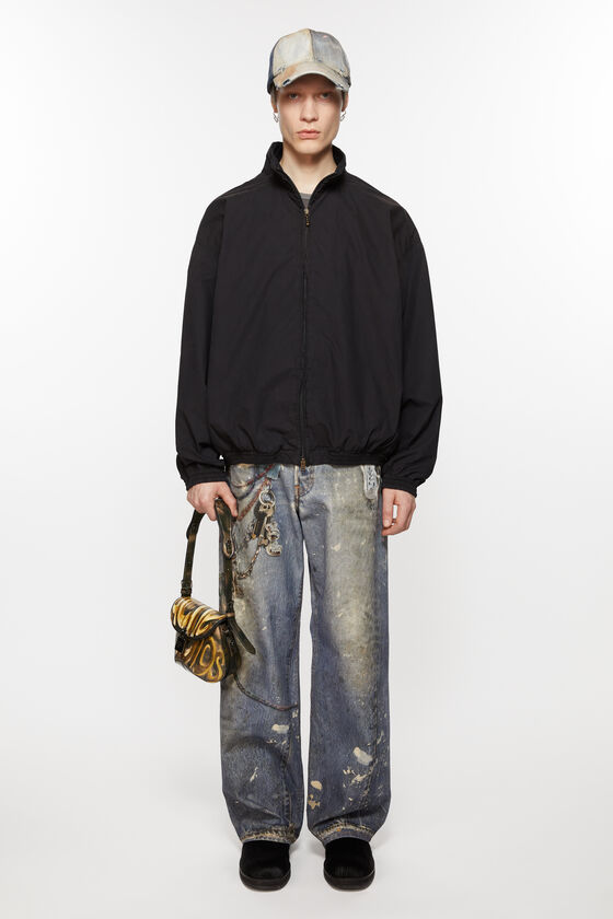 Acne Studios Jacke mit Reißverschluss und Logo Valentinstagsangebot