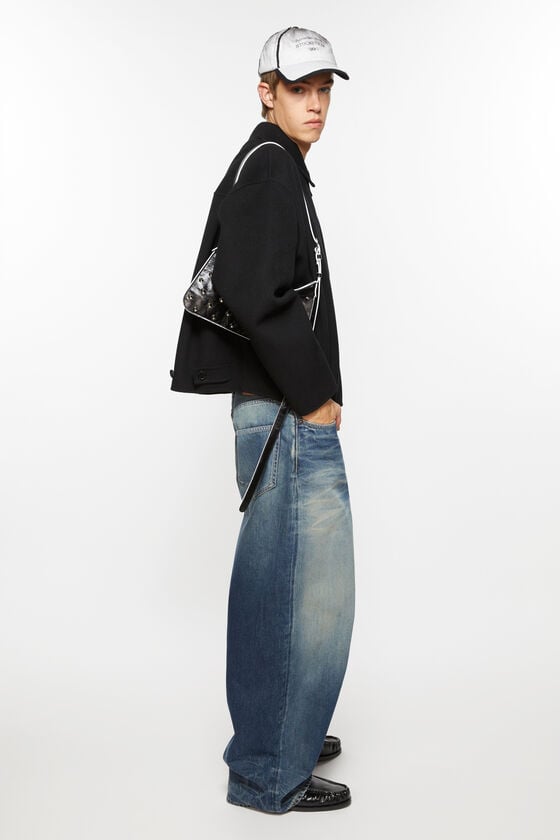 Acne Studios Jacke mit Reißverschluss aus Wolle Jubiläumsangebot