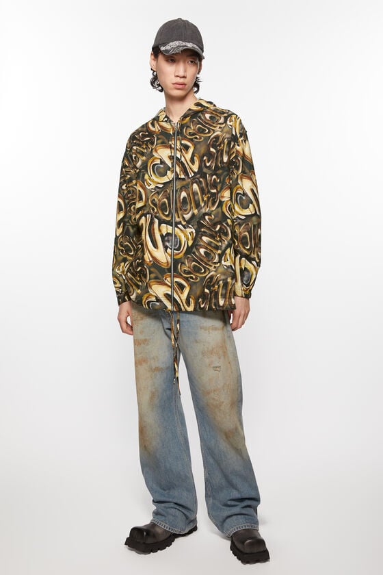 Acne Studios Kapuzen-Jacke mit Logo Top Angebot