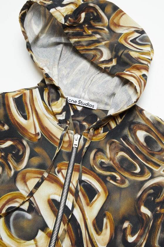 Acne Studios Kapuzen-Jacke mit Logo Top Angebot