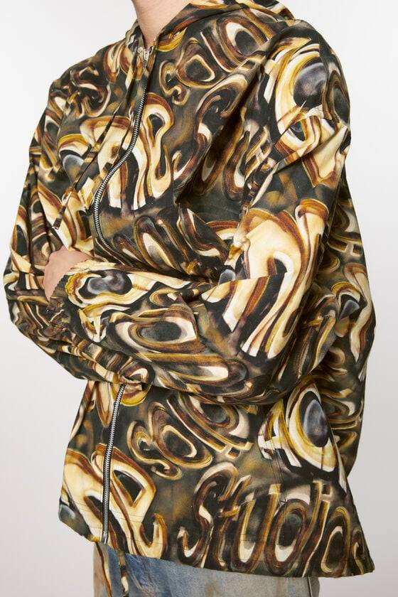 Acne Studios Kapuzen-Jacke mit Logo Top Angebot