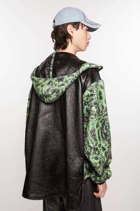 Acne Studios Bedruckte Fleece-Kapuzenjacke Online Outlet