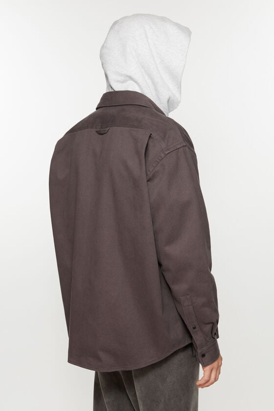 Acne Studios Twill Zipper Overshirt Jacke Exklusive Angebote