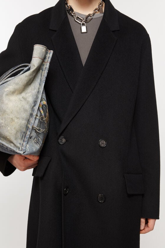 Acne Studios Zweireihiger Wollmantel Große Rabatte