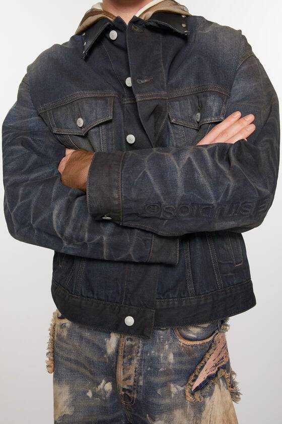 Acne Studios Jeansjacke – Übergroße Passform Neuheiten