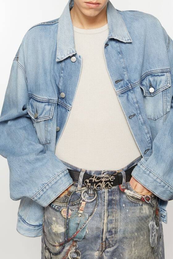 Acne Studios Jeansjacke – entspannte Passform Räumungsverkauf