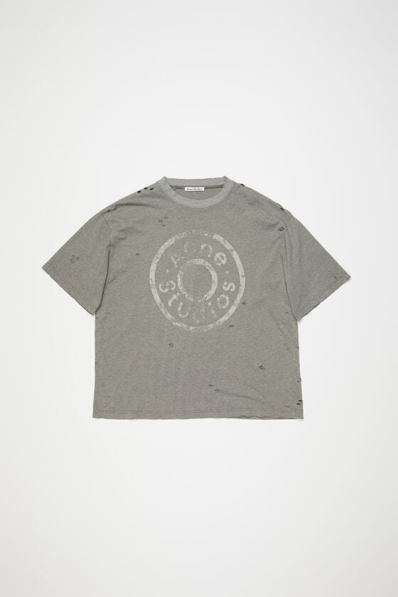 Acne Studios Logo-T-Shirt – lockere Passform Sonderangebot der Fabrik