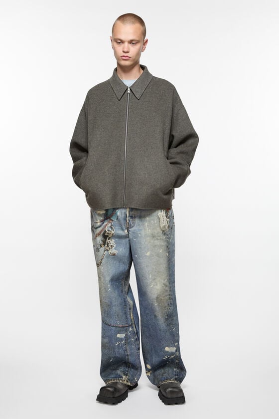 Acne Studios Wool zipper jacket Super Rabatt