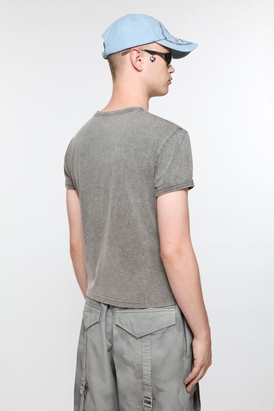 Acne Studios T-Shirt mit verschwommenem Logo – taillierte Unisex-Passform Begrenzt auf 3 Tage