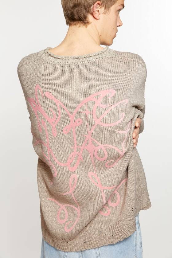 Acne Studios Bedruckter Pullover 50% Rabatt für begrenzte Zeit