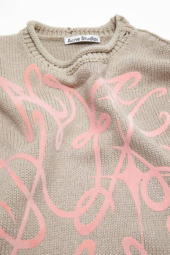 Acne Studios Bedruckter Pullover 50% Rabatt für begrenzte Zeit