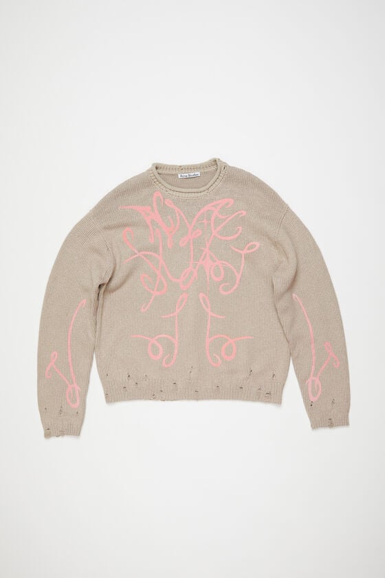 Acne Studios Bedruckter Pullover 50% Rabatt für begrenzte Zeit