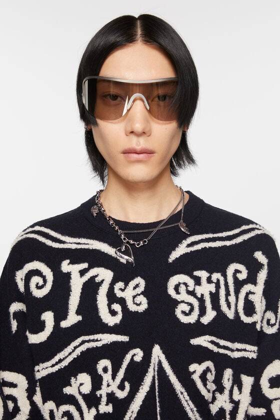 Acne Studios Pullover mit Jacquard-Logo 2025