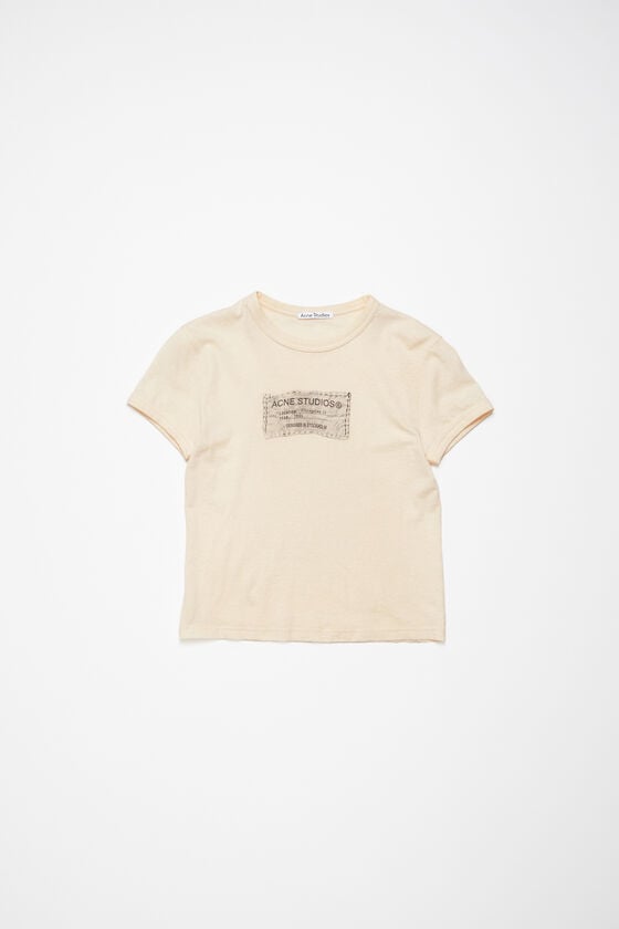 Acne Studios Bedrucktes T-Shirt – Körperbetonte Passform Verkauf