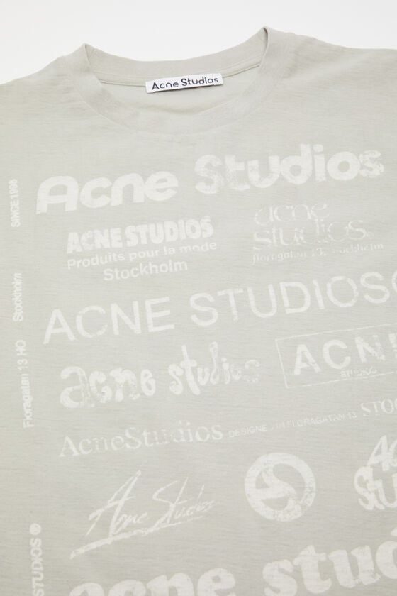Acne Studios Logo-T-Shirt – lockere Passform Günstiger Verkauf