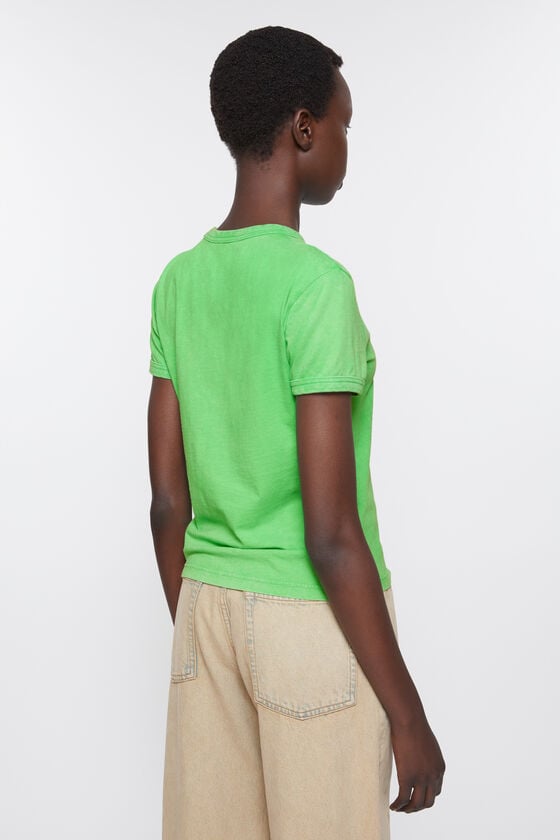Acne Studios T-Shirt mit verschwommenem Logo – taillierte Unisex-Passform Günstig kaufen