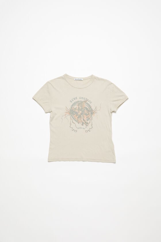 Acne Studios Bedrucktes T-Shirt – Körperbetonte Passform Online Shopping