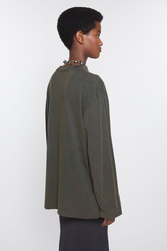 Acne Studios Logo-Langarm-T-Shirt Exklusivangebot