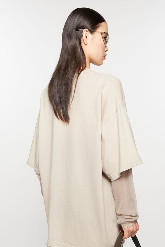 Acne Studios T-Shirt mit Siebdruck Saisonschlussverkauf
