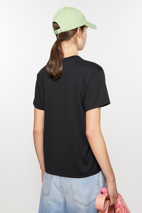 Acne Studios T-Shirt mit Rundhalsausschnitt - Normale Passform Unisex Neueste Mode