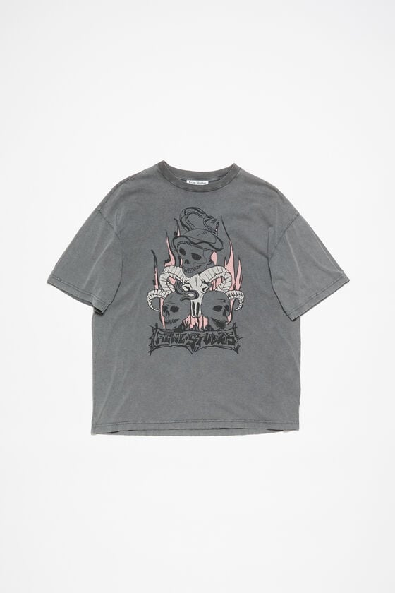 Acne Studios Bedrucktes T-Shirt – entspannte Passform Online Outlet