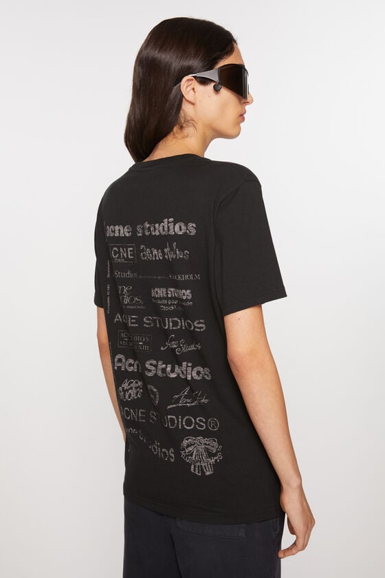 Acne Studios Logo-T-Shirt – lockere Passform Blitzangebot