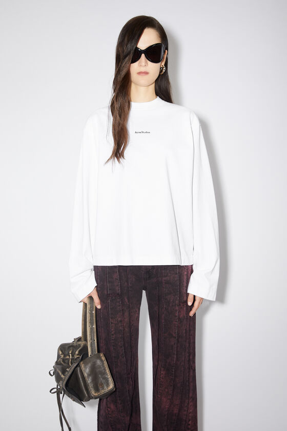 Acne Studios Langärmliges Logo-T-Shirt Saisonale Angebote