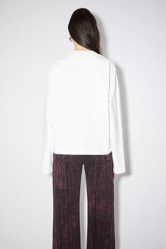 Acne Studios Langärmliges Logo-T-Shirt Saisonale Angebote