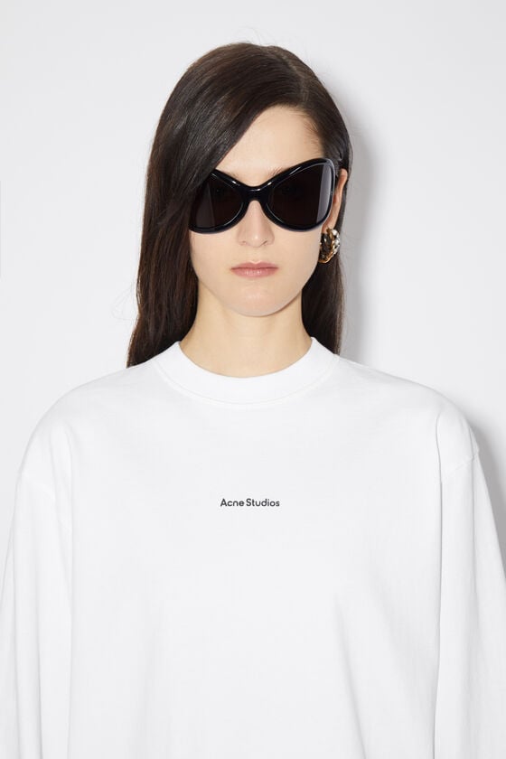 Acne Studios Langärmliges Logo-T-Shirt Saisonale Angebote