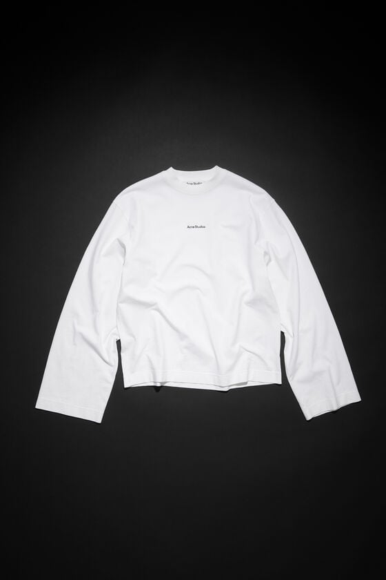 Acne Studios Langärmliges Logo-T-Shirt Saisonale Angebote