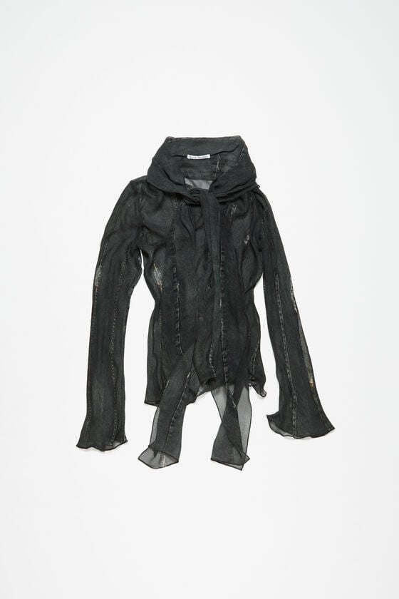 Acne Studios Bluse aus Crêpe mit Schal Super Sparpreis
