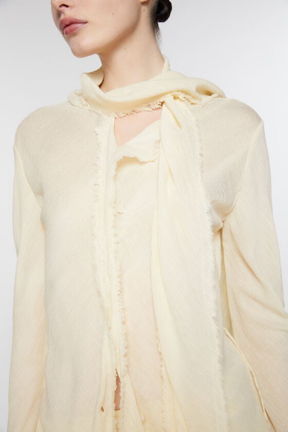 Acne Studios Bluse aus Crêpe mit Schal Bis zu 60% Rabatt