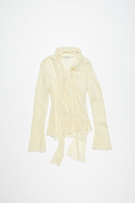 Acne Studios Bluse aus Crêpe mit Schal Bis zu 60% Rabatt