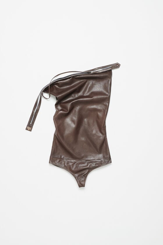 Acne Studios Bodysuit aus Leder Laufsteg-Show Bis zu 65% Rabatt