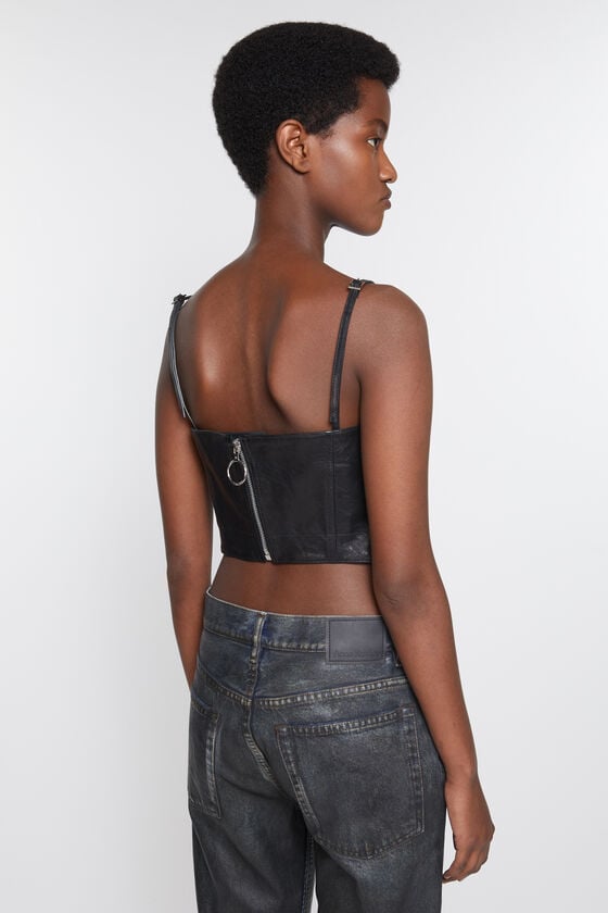 Acne Studios Leather bustier top Laufsteg-Show Nur für heute