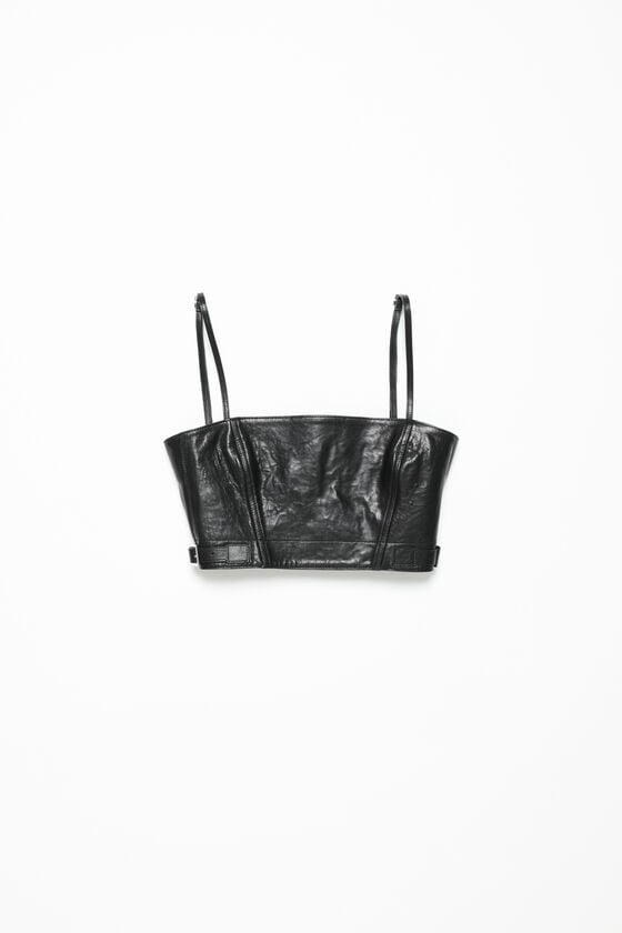 Acne Studios Leather bustier top Laufsteg-Show Nur für heute