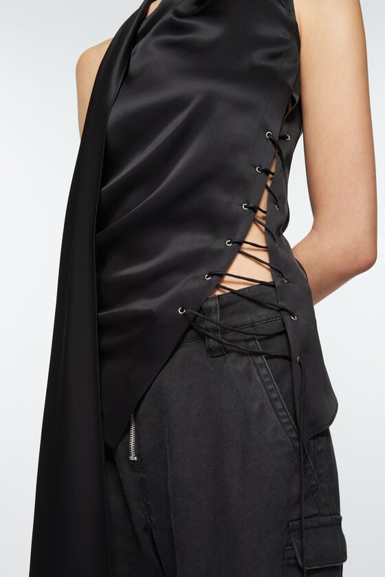 Acne Studios Wickelbluse mit Fransen Bis zu 55% Rabatt