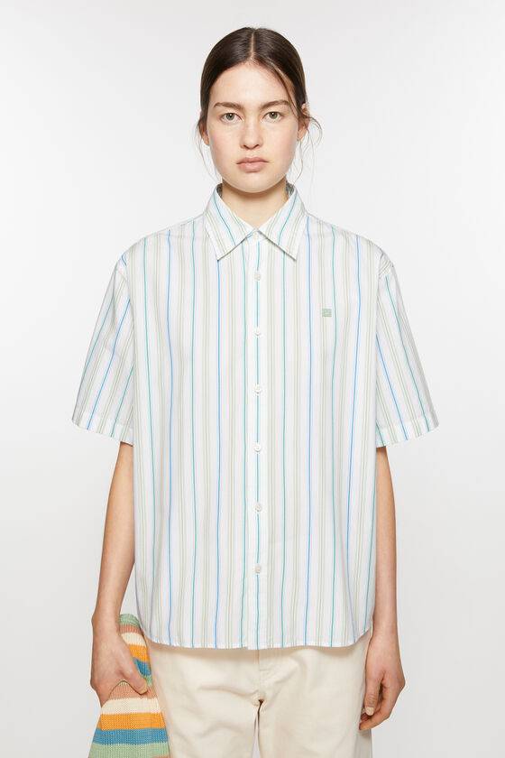 Acne Studios Gestreiftes Hemd mit Knopfleiste Unisex Discount Store für neue Produkte