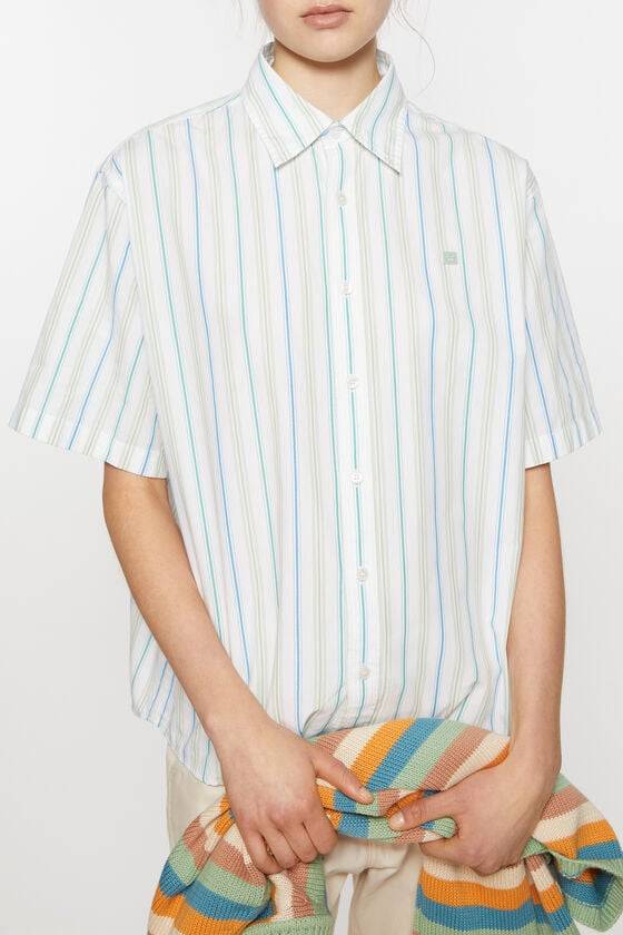 Acne Studios Gestreiftes Hemd mit Knopfleiste Unisex Discount Store für neue Produkte