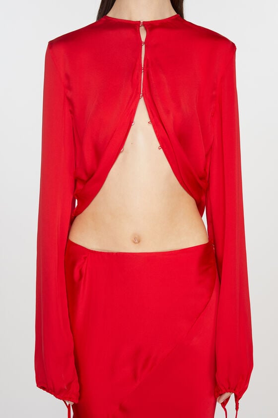 Acne Studios Fließende Seidenbluse Laufsteg-Show 50% Rabatt mit kostenlosem Versand