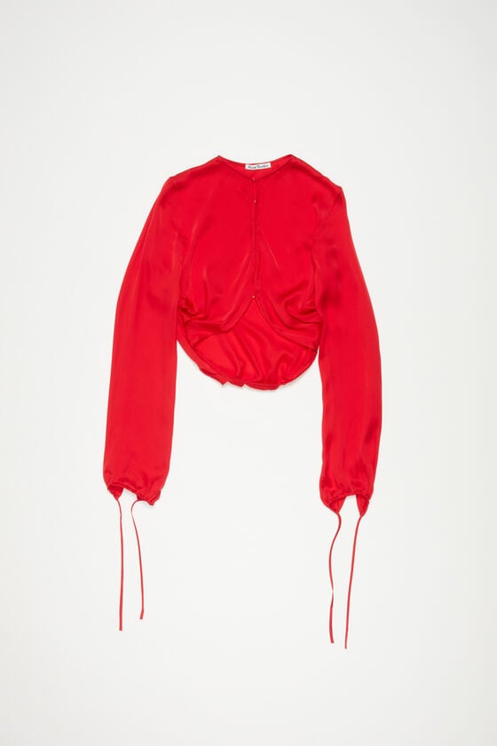 Acne Studios Fließende Seidenbluse Laufsteg-Show 50% Rabatt mit kostenlosem Versand