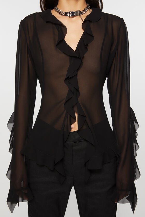 Acne Studios Bluse mit Rüschen Begrenzt auf 3 Tage