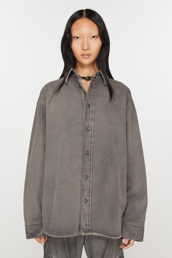 Acne Studios Jeanshemd in lockerer Passform Black Friday Preise