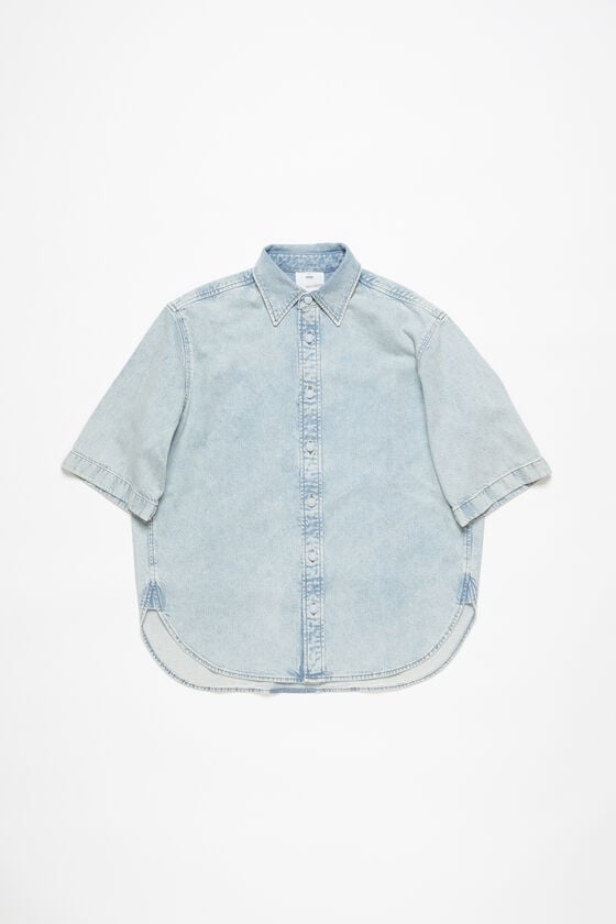 Acne Studios Denimhemd mit Knopfleiste – Lockere Passform Im Verkauf