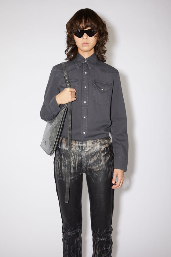 Acne Studios Jeanshemd mit Knopfleiste zollfrei