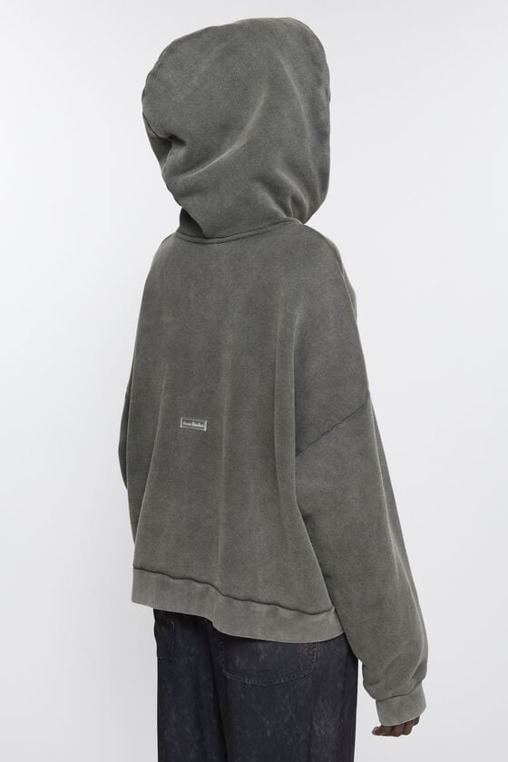Acne Studios Sweatshirt mit Kapuze und Logoaufnäher Online