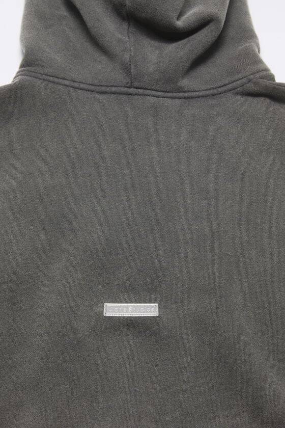 Acne Studios Sweatshirt mit Kapuze und Logoaufnäher Online