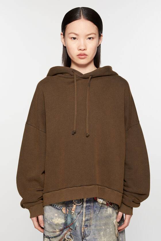 Acne Studios Sweatshirt mit Kapuze und Logoaufnäher Outlet