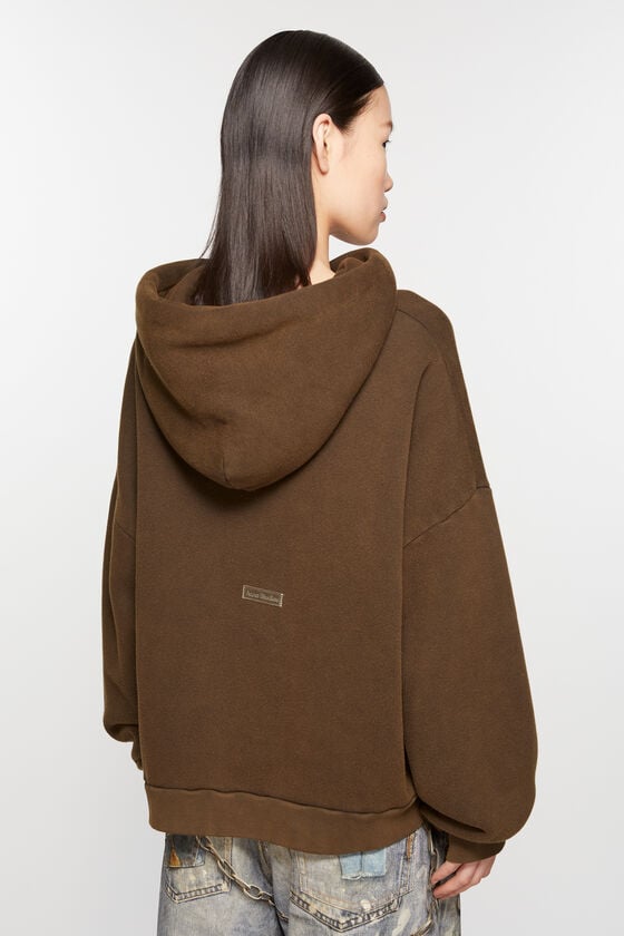 Acne Studios Sweatshirt mit Kapuze und Logoaufnäher Outlet